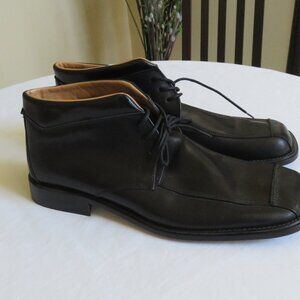 Italian Black leather shoes NWT size 44